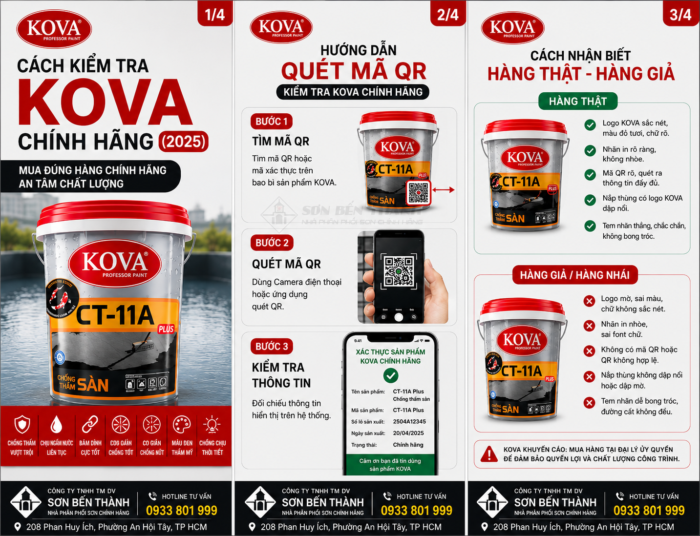 CÁCH KIỂM TRA KOVA CHÍNH HÃNG