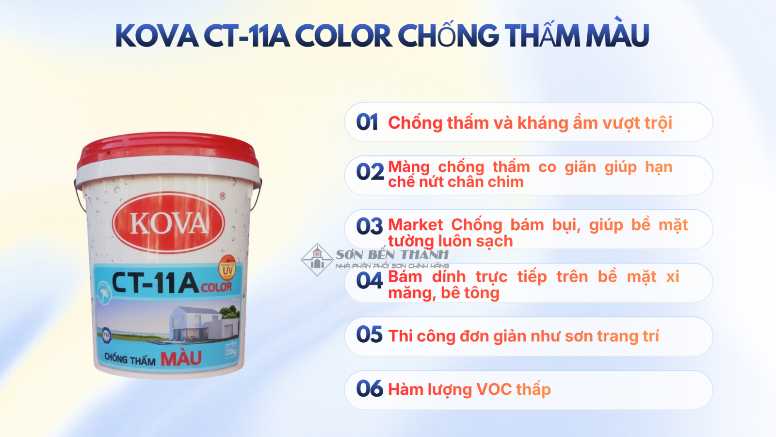 KOVA CT-11A COLOR SON CHONG THAM MAU