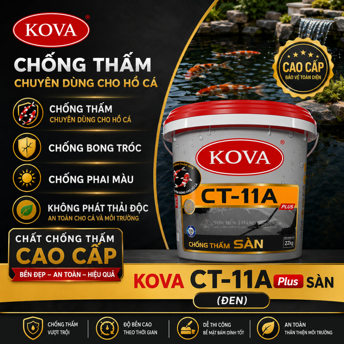 KOVA CT-11A PLUS SÀN ( ĐEN ) NĂM 2026
