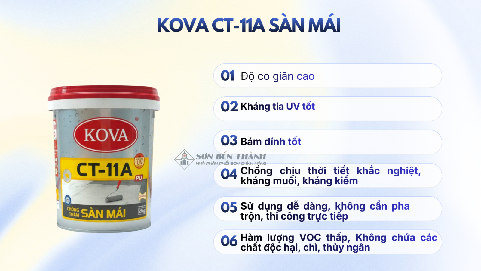KOVA CT-11A PU SÀN MÁI