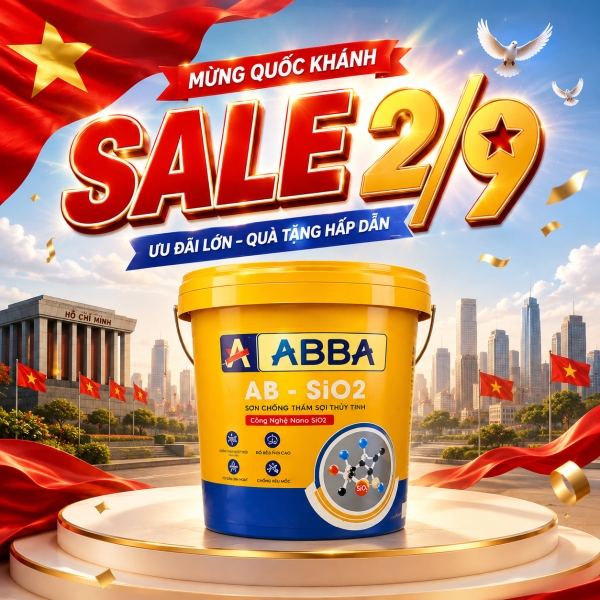 SƠN CHỐNG THẤM SỢI THỦY TINH ABBA -SIO2